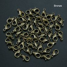 Load image into Gallery viewer, 50Pcs Jewelry Loose Lobster Clasp Suitable for Necklace Bracelets DIY 10mm-14mm
