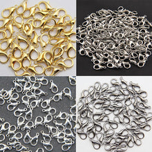 Load image into Gallery viewer, 50Pcs Jewelry Loose Lobster Clasp Suitable for Necklace Bracelets DIY 10mm-14mm
