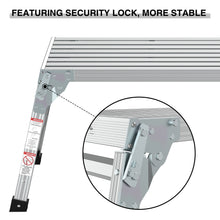 Load image into Gallery viewer, Work Platform Aluminum Portable Bench Folding Ladder ANSI Capacity 225 LBS 40"
