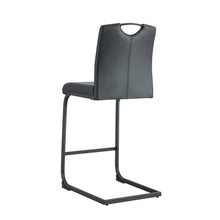 Load image into Gallery viewer, Black PU Chair Barstool Dining Counter Height Chair Set of 2
