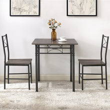 Load image into Gallery viewer, 3-Piece Kitchen Dining Room Table Set Grey Chair
