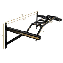 Load image into Gallery viewer, 47" Pull Up Bar Wall Mounted Multi-Grip w/Hangers for Punching Strength Training

