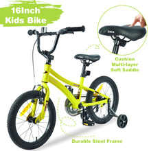 Load image into Gallery viewer, ZUKKA Kids Bike,16 Inch Kids' Bicycle with Training Wheels for Boys Age 4-7 Years,Multiple Colors

