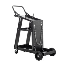 Load image into Gallery viewer, Welding Cart, 3-Tier Welder Cart Heavy Duty with 400Lbs Static Weight Capacity, 360° Swivel Wheels, Tank Storage Safety Chains, Rolling MIG Welder Cart for TIG, ARC, MMA Welding Machine
