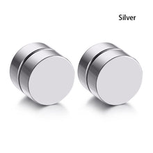 Load image into Gallery viewer, 1 Pair Men 8MM Stainless Steel Magnetic Clip On Ear Stud Earrings No Piercing Jewelry

