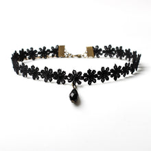 Load image into Gallery viewer, Hot 10Pcs/Set Sexy Punk Velvet Lace Choker Collar Gem Bead Pendant Chain Necklace Women Jewelry
