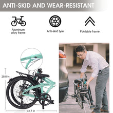 Load image into Gallery viewer, 24" Folding City Bike Aluminum Frame 7 Speed Folding Bike
