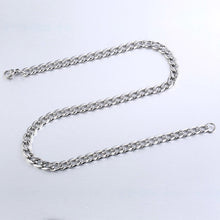 Load image into Gallery viewer, 3mm/4.5mm/5mm/5.5mm/6mm/7mm MENS Silver Twist Curb Link Chain Stainless Steel Necklace 18-24"
