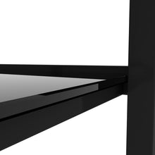 Load image into Gallery viewer, Black Glass Coffee Table, Clear Coffee Table，Modern Side Center Tables for Living Room， Living Room Furniture
