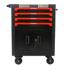 Load image into Gallery viewer, REMOVABLE 4 DRAWERS TOOL CART WITH LOCK
