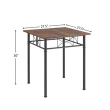 Load image into Gallery viewer, 3-Piece Kitchen Dining Room Table Set Retro Brown chair
