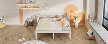 Load image into Gallery viewer, Twin Extending Daybed with Trundle, Wooden Daybed, White
