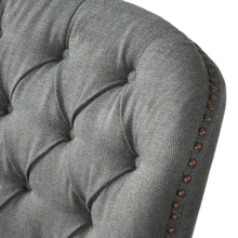 Load image into Gallery viewer, Contemporary Grey Fabric Club Chair and Ottoman Set, Stylish Upholstered Armchair with Matching Ottoman, Ideal for Modern Living Room Comfort and Style
