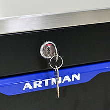 Load image into Gallery viewer, 5 DRAWERS MULTIFUNCTIONAL TOOL CART WITH WHEELS-BLACK+BLUE
