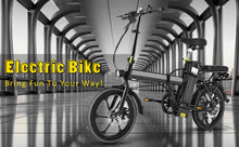 Load image into Gallery viewer, Adult Electric Bicycles 500 W Motor 15.5 MPH Max Speed, 16inch Tire, 42 V 10.4 AH Removable Battery for Electric Bike, Multi-Shock Absorption, City Commuter,  Fold able  Adult Electric Bicycle
