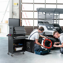 Load image into Gallery viewer, Tool Chest, 5-Drawer Rolling Tool Storage Cabinet with Detachable Top Tool Box, Liner, Universal Lockable Wheels, Adjustable Shelf, Locking Mechanism, Metal Tool Cart for Garage Workshop
