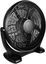 Load image into Gallery viewer, Simple Deluxe 14 Inch 3-Speed Plastic Floor Fans Oscillating Quiet for Home Commercial, Residential, and Greenhouse Use, Outdoor/Indoor, Black
