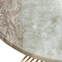 Load image into Gallery viewer, ROUND WIRE TABLE WITH MARBLE TOP
