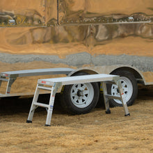Load image into Gallery viewer, Work Platform Aluminum Portable Bench Folding Ladder ANSI Capacity 225 LBS 40"
