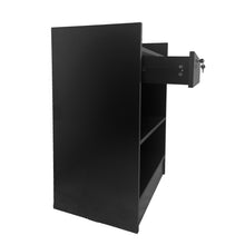 Load image into Gallery viewer, Black cash register stand Cash package Cash Register Portable counter podium stand with drawer Church, MDF sheet, lock drawer, suitable for nail salon, retail, conference reception, shopping mall
