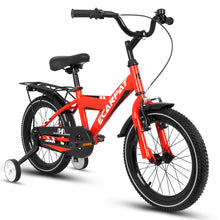 Load image into Gallery viewer, A14115 Kids Bike 14 inch for Boys &amp; Girls with Training Wheels, Freestyle Kids' Bicycle with fender and carrier.
