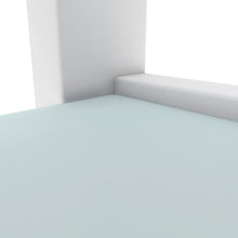 Load image into Gallery viewer, Glass two layer tea table, small round table, bedroom corner table, living room white side table(White)
