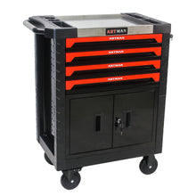 Load image into Gallery viewer, REMOVABLE 4 DRAWERS TOOL CART WITH LOCK
