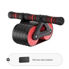 Load image into Gallery viewer, Double Wheel Abdominal Exerciser Women Men Automatic Rebound Ab Wheel Roller Waist Trainer Gym Sports Home Exercise Devices
