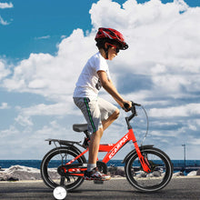 Load image into Gallery viewer, A14115 Kids Bike 14 inch for Boys &amp; Girls with Training Wheels, Freestyle Kids' Bicycle with fender and carrier.
