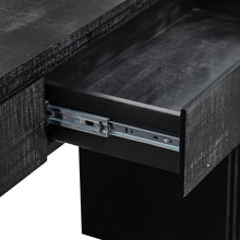 Load image into Gallery viewer, TREXM Unique Retro Silhouette Console Table with Open Style, Two Top Drawers for Entrance, Dinning Room, Living Room (Antique Black)
