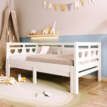 Load image into Gallery viewer, Twin Extending Daybed with Trundle, Wooden Daybed, White
