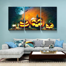 Load image into Gallery viewer, 3 Piece Drop-Shipping Canvas Wall Art  Halloween Decorations Framed Halloween Wall Art Modern Home Wall Decor Stretched and Framed Ready to Hang 1216inch Thickness 1.5inch

