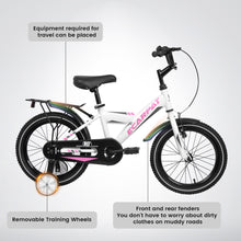 Load image into Gallery viewer, A14115 Kids Bike 14 inch for Boys &amp; Girls with Training Wheels, Freestyle Kids' Bicycle with fender and carrier.
