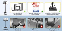 Load image into Gallery viewer, Basketball Hoop Basketball System 4.76-10ft Height Adjustable with 4 Basketball, Net Pocket, Inflator Set
