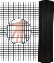 Load image into Gallery viewer, 48 inch×50 ft Black Vinyl Coated Hardware Cloth, 19 Gauge 1/2 inch Black PVC Hardware Cloth, Black Welded Wire Fence Supports Poultry-Netting Cage-Home Improvement and Chicken Coop
