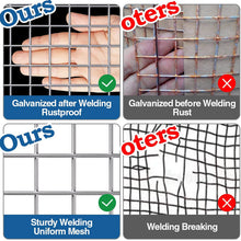 Load image into Gallery viewer, 48inx100ft 1/4 in 23 Gauge Hardware Cloth Welded Cage Wire Chicken Fence mesh Rolls Square Chicken Wire Netting Raised Garden Rabbit Fence Snake Fencing Rodent Animals
