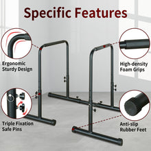 Load image into Gallery viewer, Power Tower Dip Station Pull Up Bar Stand Adjustable Height Heavy Duty Multi-Function Fitness Training Equipment
