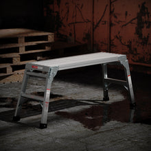 Load image into Gallery viewer, Work Platform Aluminum Portable Bench Folding Ladder ANSI Capacity 225 LBS 40"

