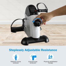 Load image into Gallery viewer, Mini Exercise Bike Rehabilitation training walking machine home rehabilitation maximum weight 120KG with electronic display and instep restraint strap.
