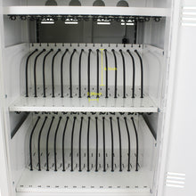 Load image into Gallery viewer, Mobile Charging Cart and Cabinet for Tablets Laptops 30-Device With Combination Lock(White)
