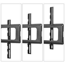 Load image into Gallery viewer, Tempered Glass Height Adjustable Universal Swivel Glass Floor Media Storage Stand With Mount Heat-Transferred Printing Metal Tube, Walnut/Black
