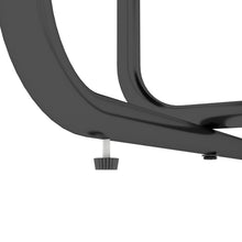 Load image into Gallery viewer, 1-piece Rectangle Dining Table with Metal Frame, Tempered Glass Dining Table for Kitchen Room, Black
