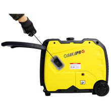 Load image into Gallery viewer, Super quiet Inverter Generator 4500w portable generator electric start, foldable handle with wheel,212cc 4 stroke CARB EPA compliant
