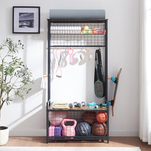 Load image into Gallery viewer, Garage Sports Equipment Organizer System Ball Gear Basketball Racks for Balls, Ball Holder with Baskets, Indoor/Outdoor Kids Toys Storage Organizer
