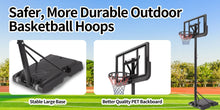Load image into Gallery viewer, Basketball Hoop Basketball System 4.76-10ft Height Adjustable with 4 Basketball, Net Pocket, Inflator Set
