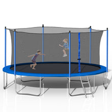 Load image into Gallery viewer, 14FT  Trampoline with Safety Enclosure Net,Heavy Duty Jumping Mat and Spring Cover Padding for Kids and Adults,  Ladder
