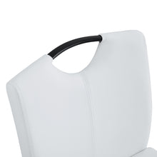 Load image into Gallery viewer, White PU Chair Barstool Dining Counter Height Chair Set of 2
