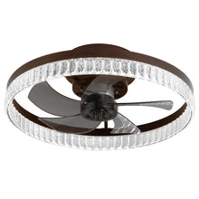 Load image into Gallery viewer, Ceiling Fans with Lights, Minimalist Ring Led Chandelier Fan with Remote Control Modern Ceiling Lamp for Bedroom Nursery Living Room
