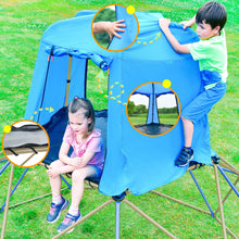 Load image into Gallery viewer, Kids Climbing Dome with Canopy and Playmat - 10 ft Jungle Gym Geometric Playground Dome Climber Play Center, Rust &amp; UV Resistant Steel Supporting 1000 LBS
