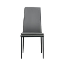 Load image into Gallery viewer, Dining chairs set of 4, Grey modern kitchen chair with metal leg
